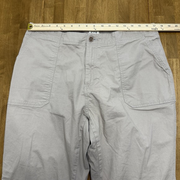 Pact jogger pants women's XL organic woven twill chino utility zippered hem - Picture 9 of 14